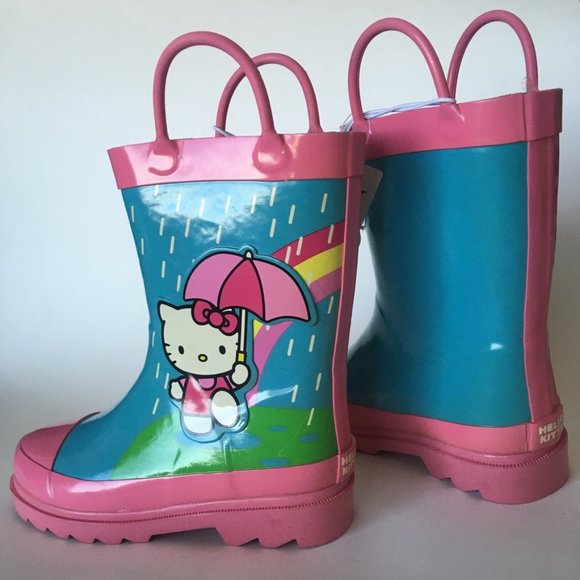 Hello Kitty Shoes New Hello Kitty Girls Rain Boots Rainbow Galoshes